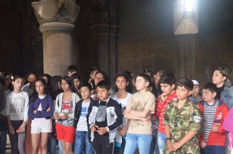 Syrian Armenian children visited historical - cultural places of Armenia