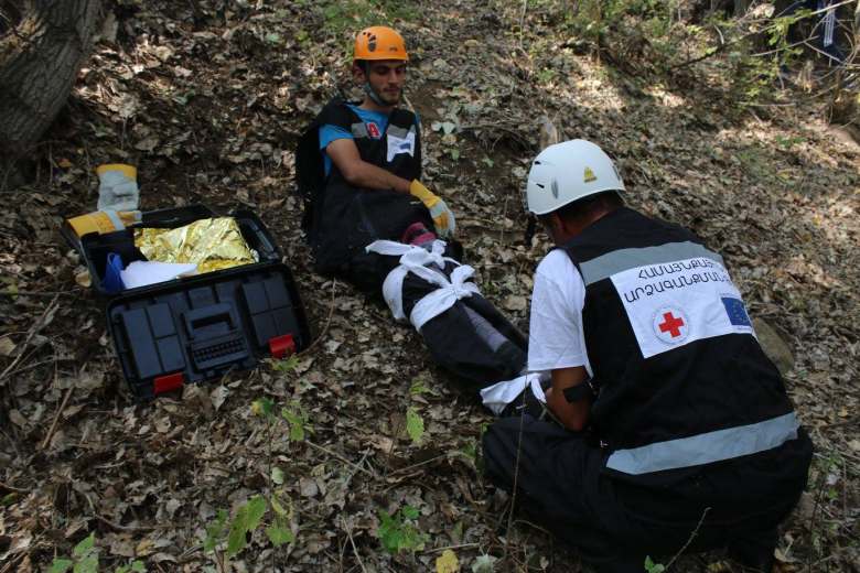 Simulation drills of 15 Community Volunteer Teams took place in Kaps Community of Shirak Region