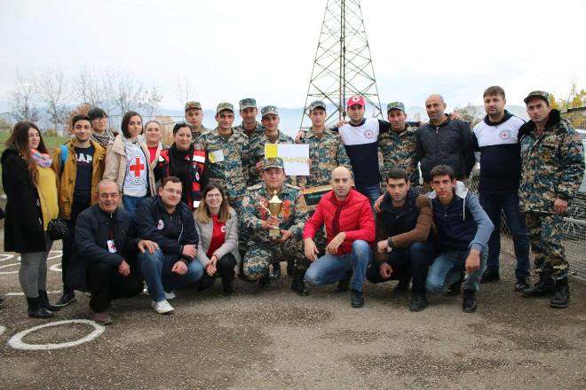 Voskevan team wins the 1st place of First Aid competition MES Civil Defense groups 