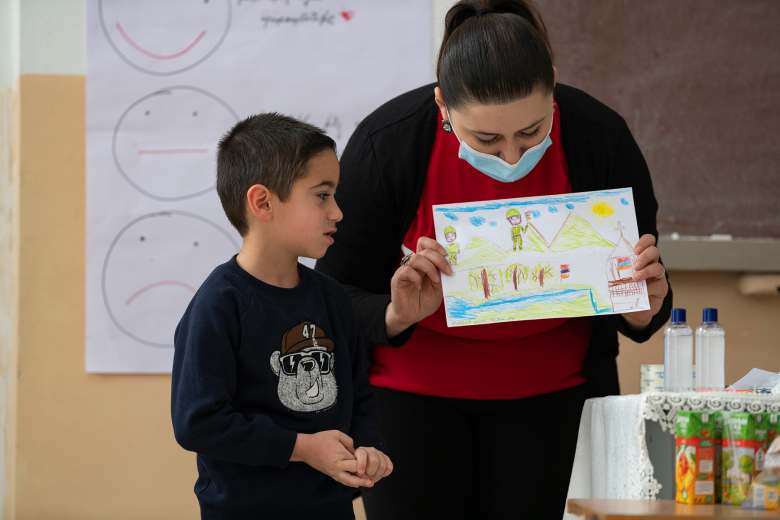 Providing safe, positive spaces for children affected by the Nagorno-Karabakh conflict