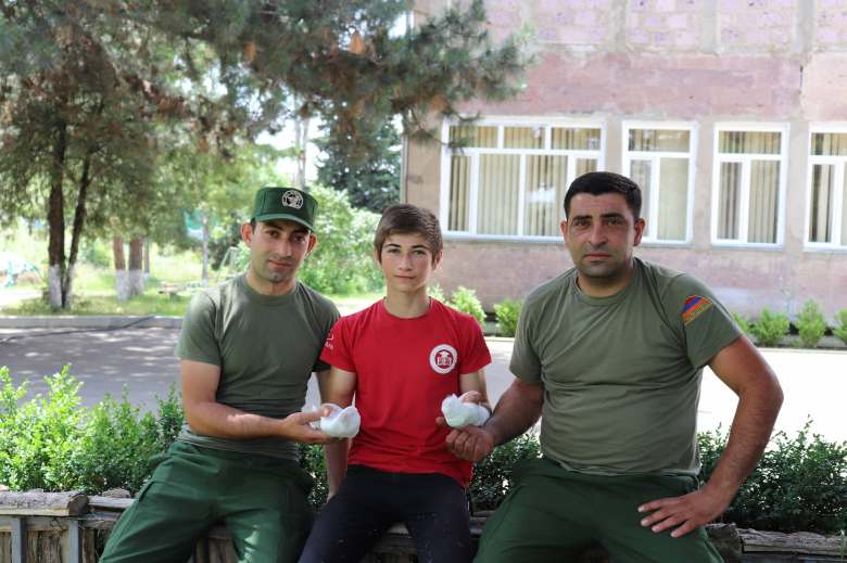 First aid simulation exercise in Tavush