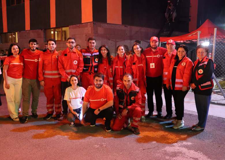 First aid service at the opening of the 8th Pan-Armenian Games